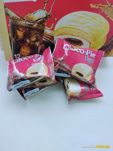 Бисквитное пирожное Orion Choco Pie "Cola"