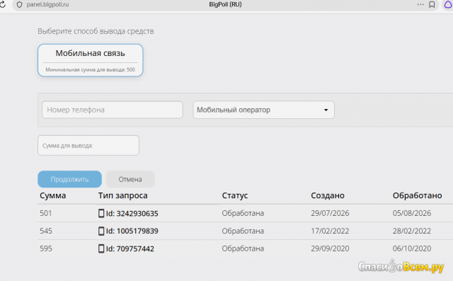 Фотография Сайт опросник Bigpoll.ru | отзыв покупателя Сайт опросник Bigpoll.ru