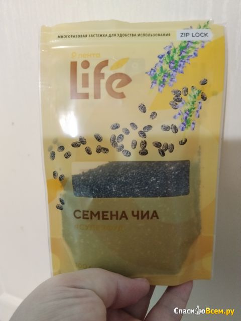 Фотография Семена Чиа Лента Life очищенные | отзыв покупателя Семена Чиа Лента Life очищенные