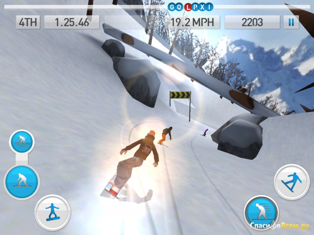 Игра Fresh Tracks Snowboarding для iPad
