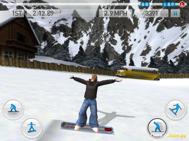 Игра Fresh Tracks Snowboarding для iPad