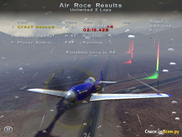 Авиасимулятор Breitling Reno Air Races для iPad