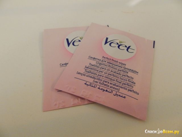 Восковые полоски "Veet" с Алоэ Вера и ароматом Лотоса для сухой кожи