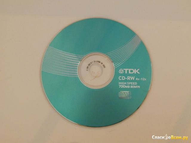 Перезаписываемый диск TDK High-Speed CD-RW 700 MB (80min) 4x-12x