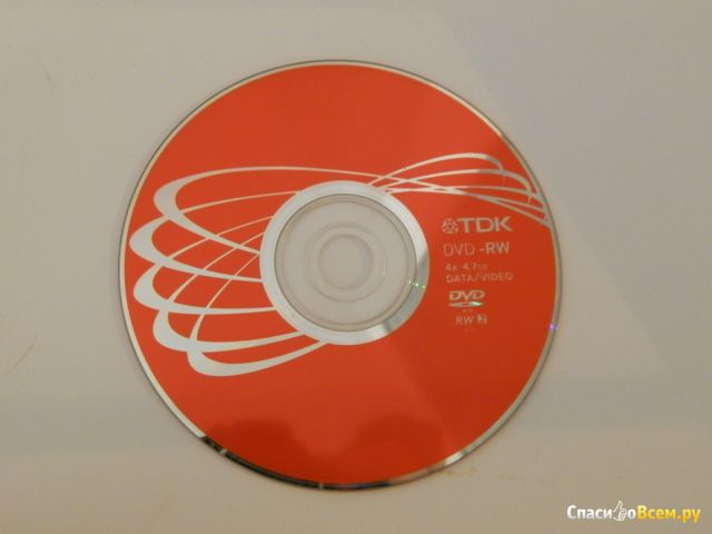 Перезаписываемый диск TDK DVD-RW 4.7Gb 4x