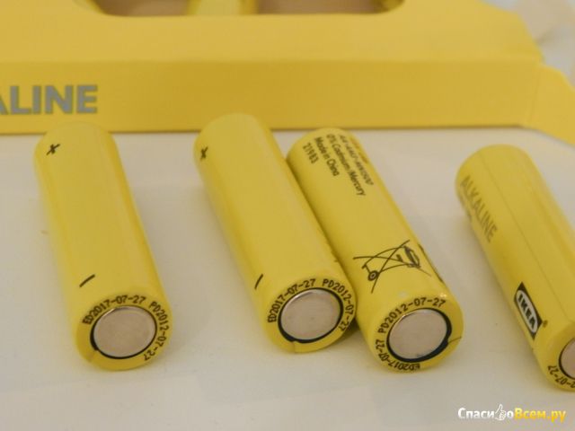 Щелочные батарейки IKEA "Алкалиск"