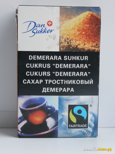 Темный тростниковый сахар Dan Sukker "Демерара"