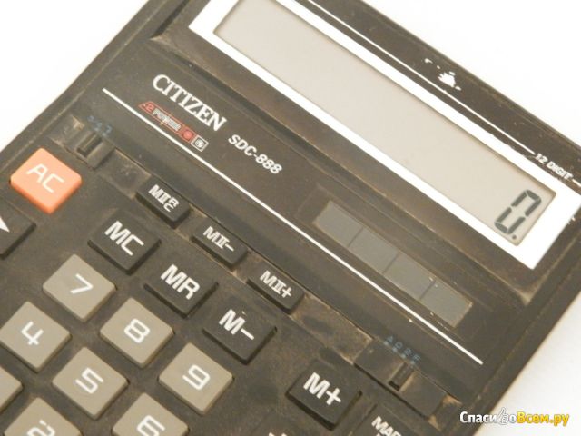 Калькулятор Citizen SDC-888