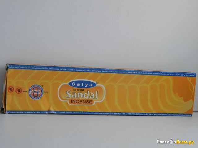 Ароматические палочки Satya Super Sandal Incense