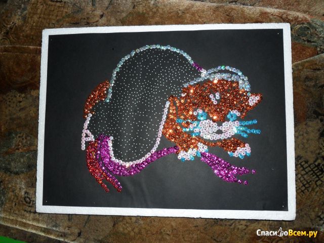 Мозаика из пайеток Волшебная мастерская "Забавный котенок"