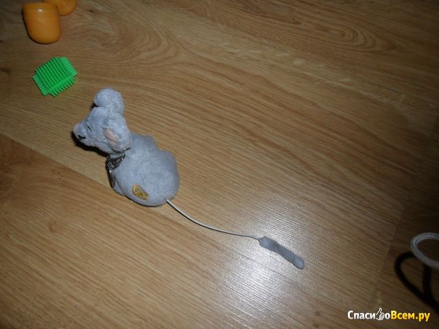 Мышка-подвеска на кроватку Gulliver с вибрирующим хвостом, 10 см