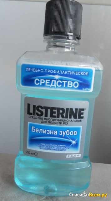 Ополаскиватель для полости рта "Listerine" Белизна Зубов