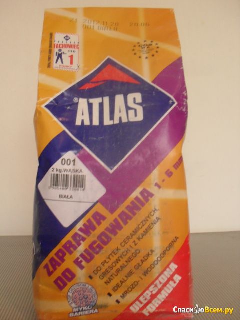 Затирка для швов плитки Atlas