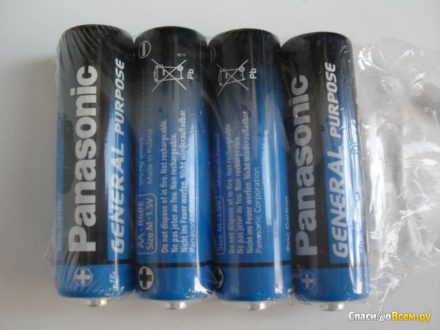 Батарейки Panasonic General Purpose AA-R6BE
