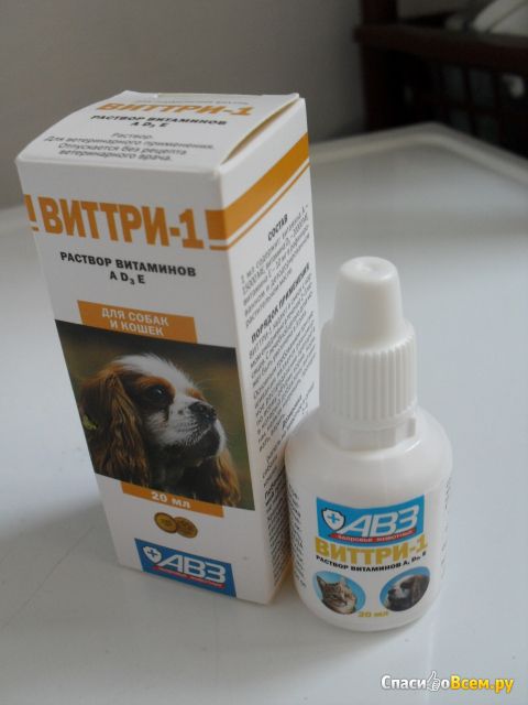 Витамины для кошек и собак "Виттри-1" АВЗ