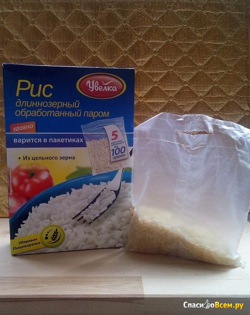 Сколько по времени варится рис в пакетиках