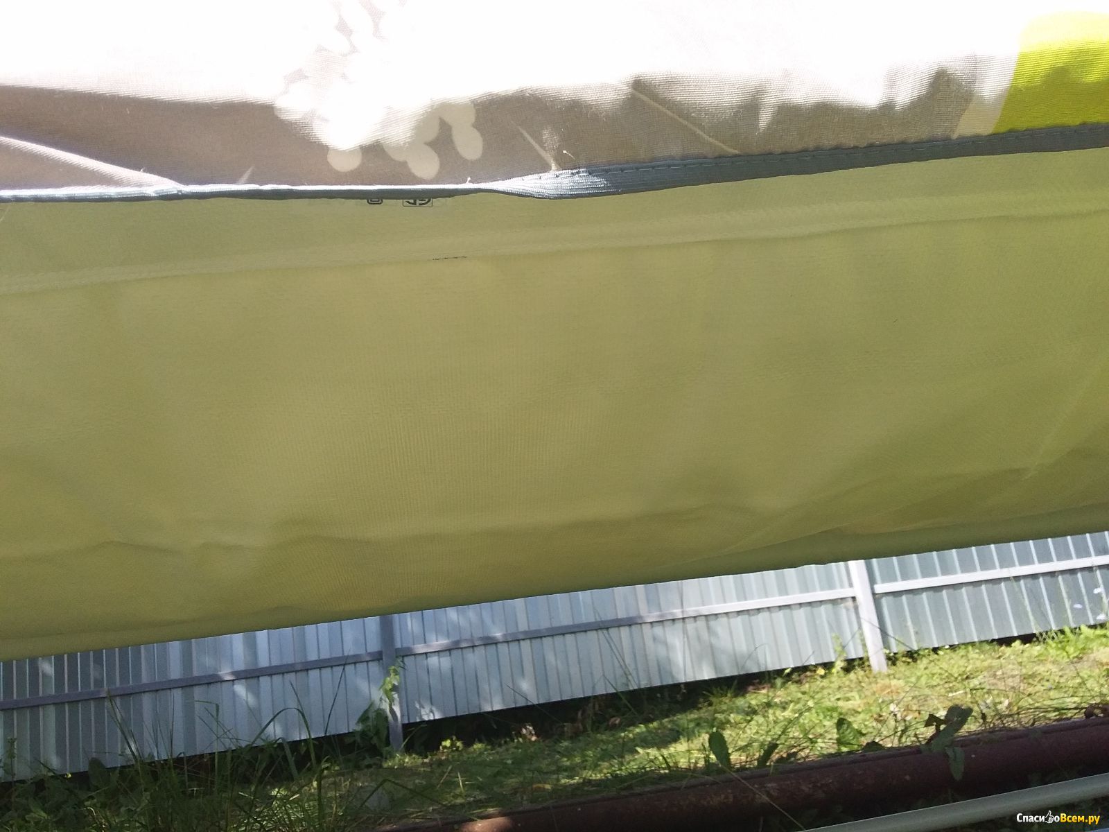 Отзыв про Качели садовые Бари 3-х местные (до 180 кг) серый/ желтый .